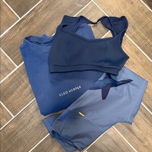 Cleo Harper Deep Blue Workout Ensemble